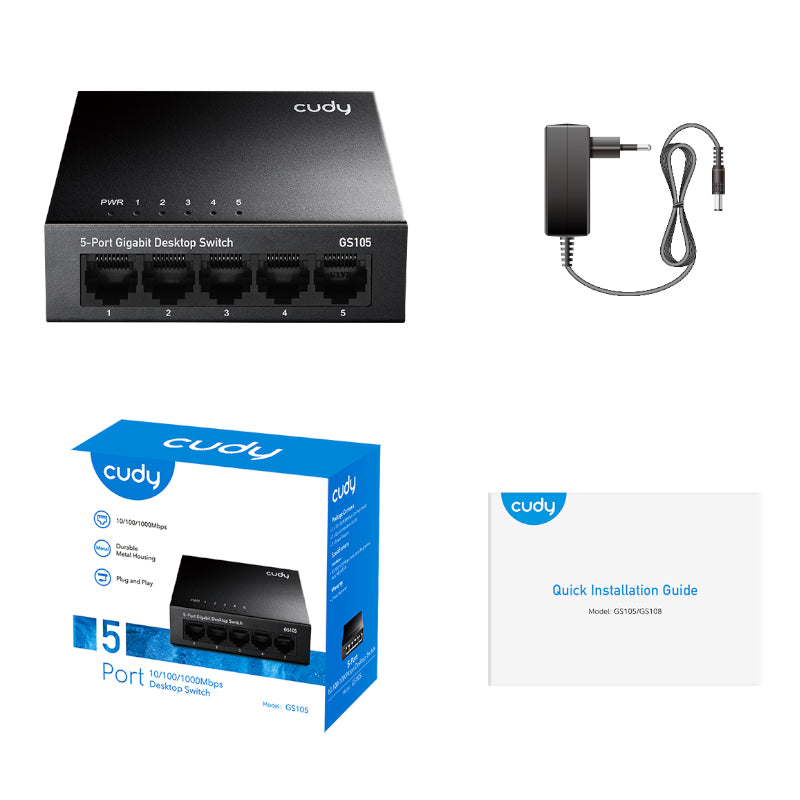 Image 3 for Cudy 5-Port Gigabit Metal Switch