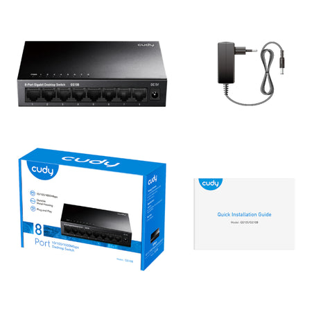 Image 3 for Cudy 8-Port Gigabit Metal Switch