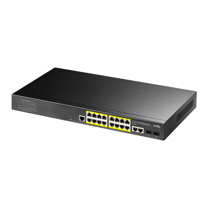 Image 2 for Cudy 16 Port Layer 2 Managed Gigabit PoE Switch