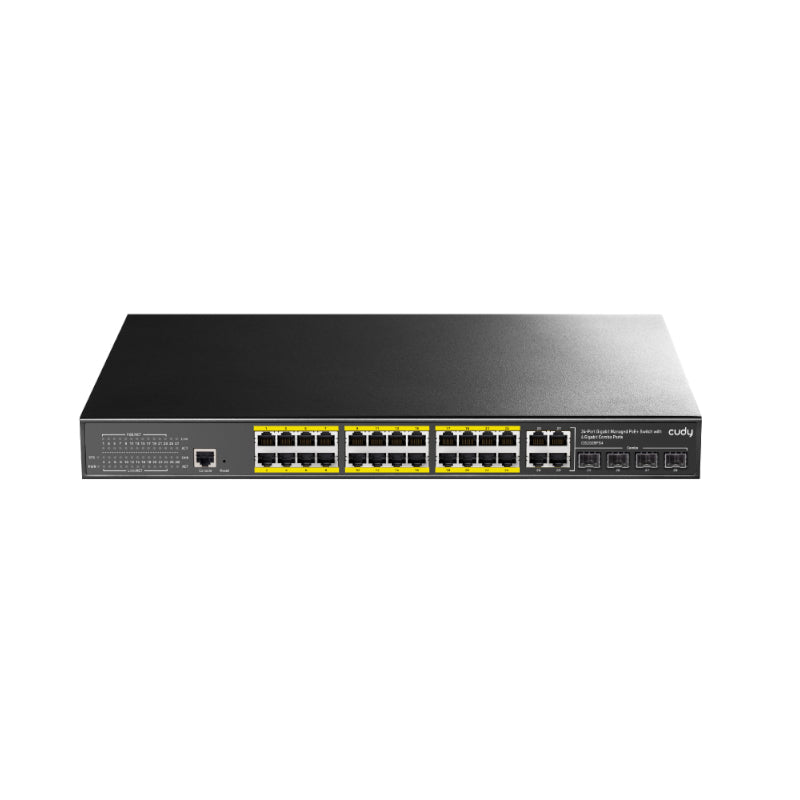 Image 1 for Cudy 24 Port Layer 2 Managed Gigabit PoE Switch