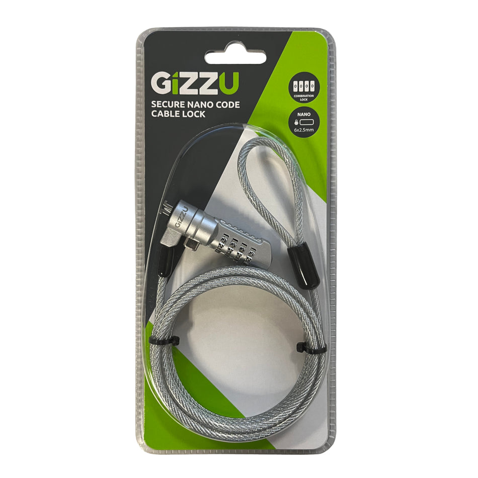Image 2 for GIZZU 1.8m Nano Combination Lock Security Cable