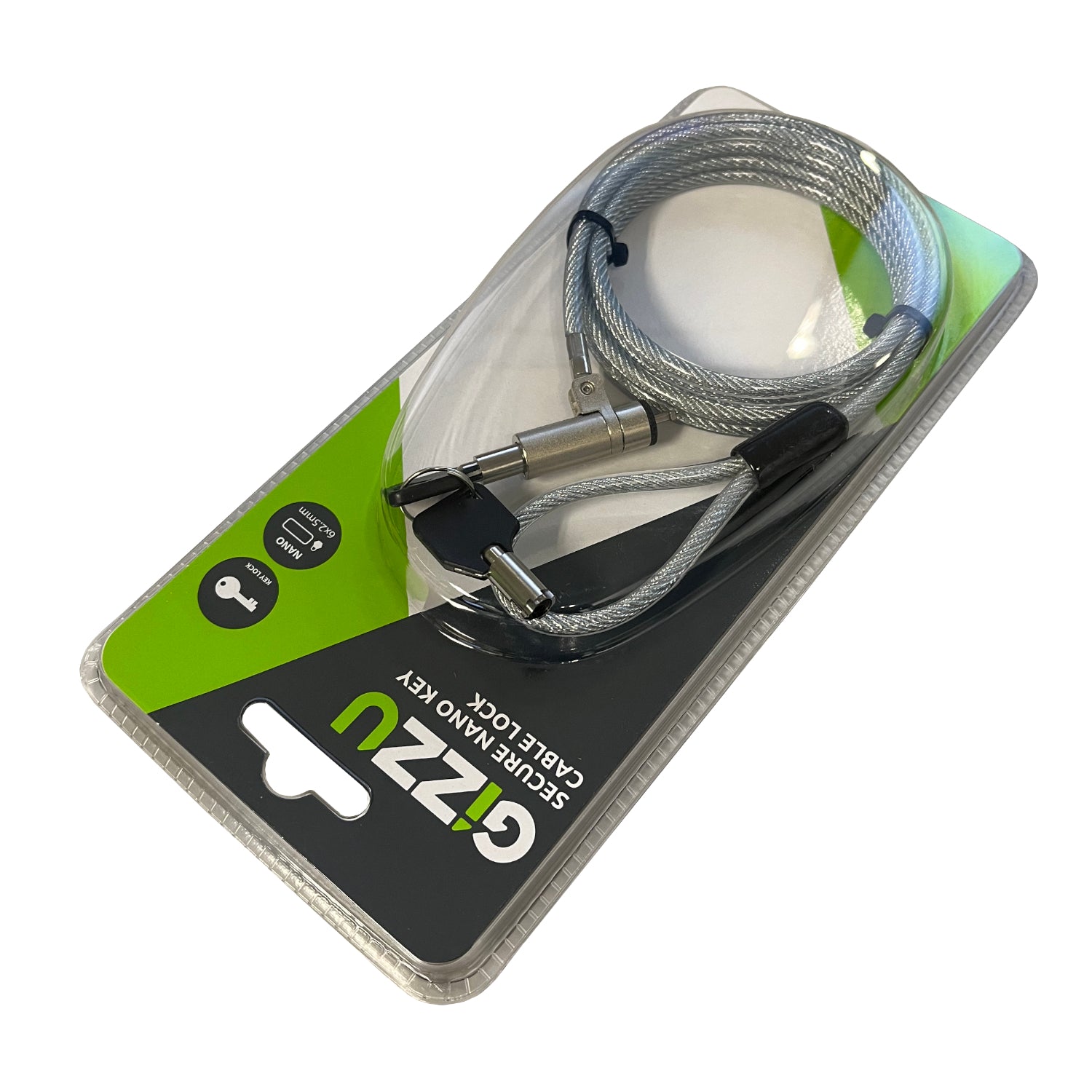 Image 5 for GIZZU 1.8m Nano Key Lock Security Cable with Key