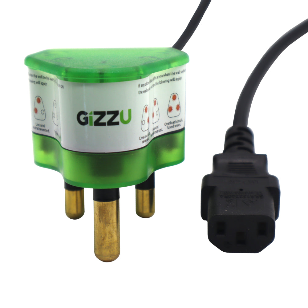 Image 3 for Gizzu Surge Protector 10A Kettle Plug Cable 1.5M