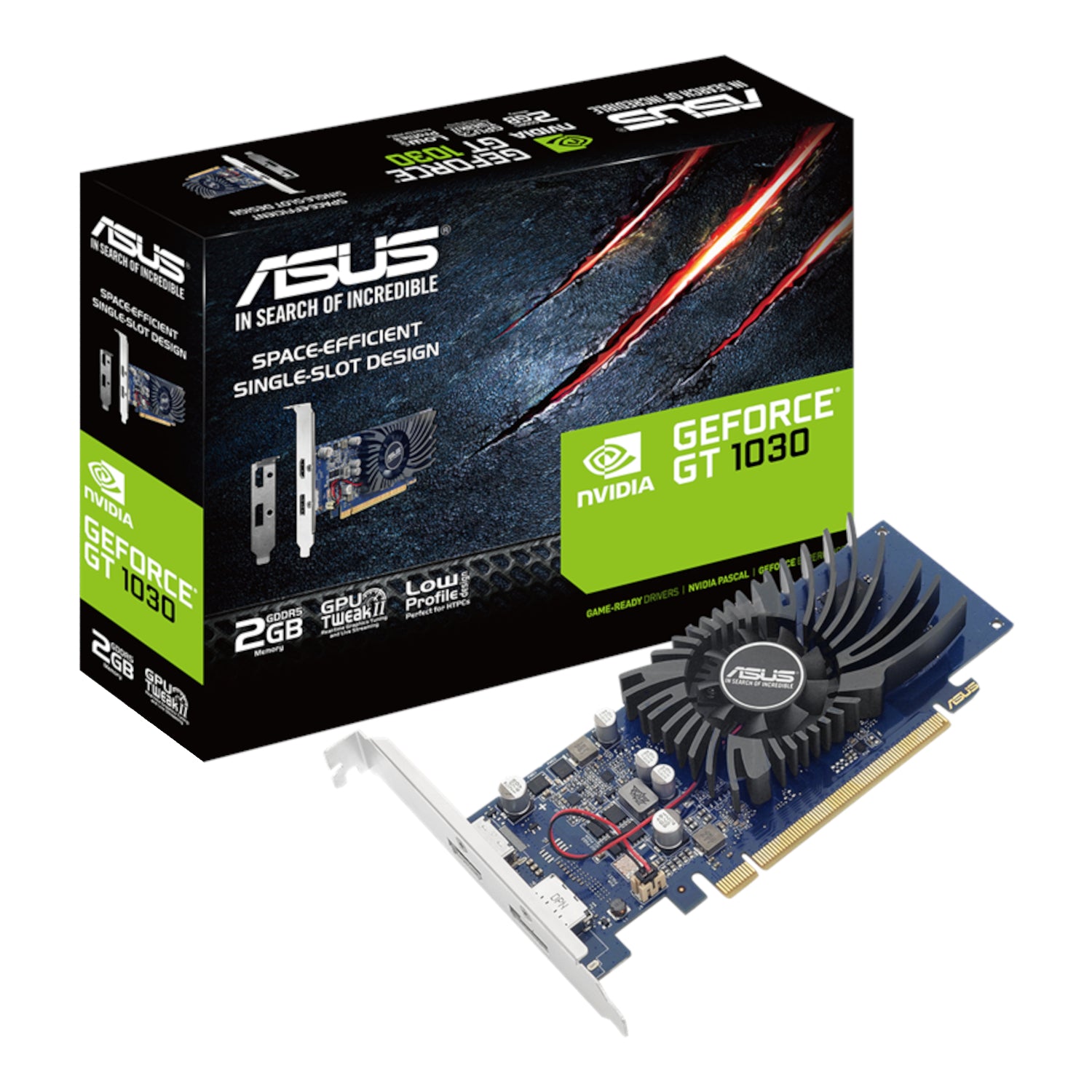 Image 1 for Asus GeForce® GT 1030 2GB GDDR5 Low Profile Graphics Card