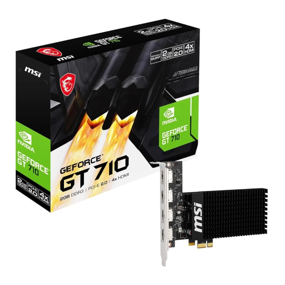 Image 1 for MSI Nvidia GeForce GT 710 2GD3H 2GB 64-BIT 4x HDMI Graphics Card