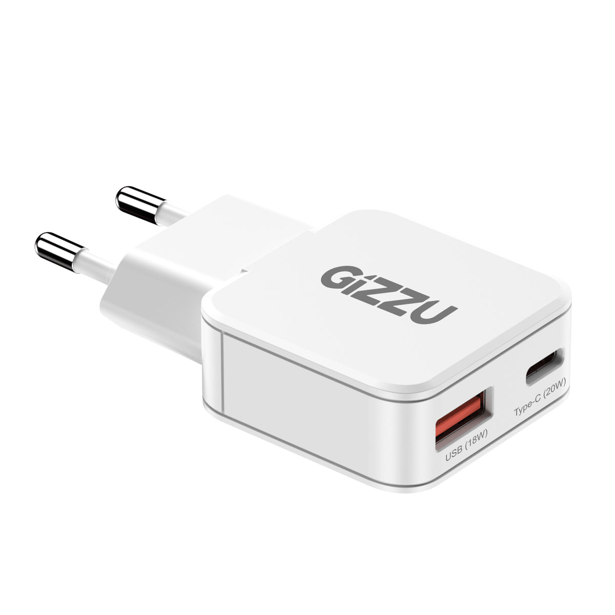 Image 3 for Gizzu 2-Port 20W GaN Wall Charger