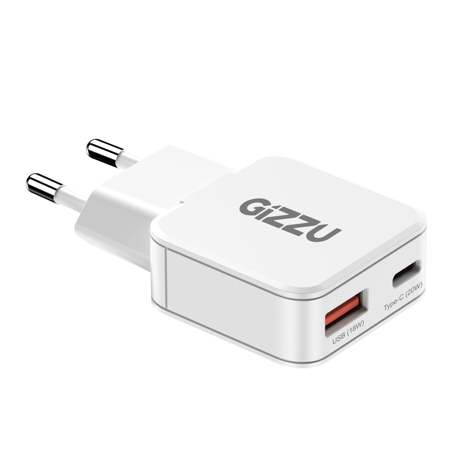 Image 3 for Gizzu 2-Port 20W GaN Wall Charger