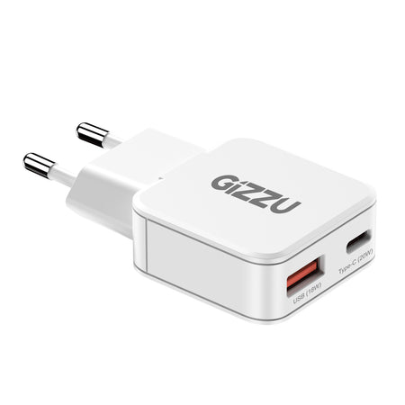 Image 3 for Gizzu 2-Port 20W GaN Wall Charger