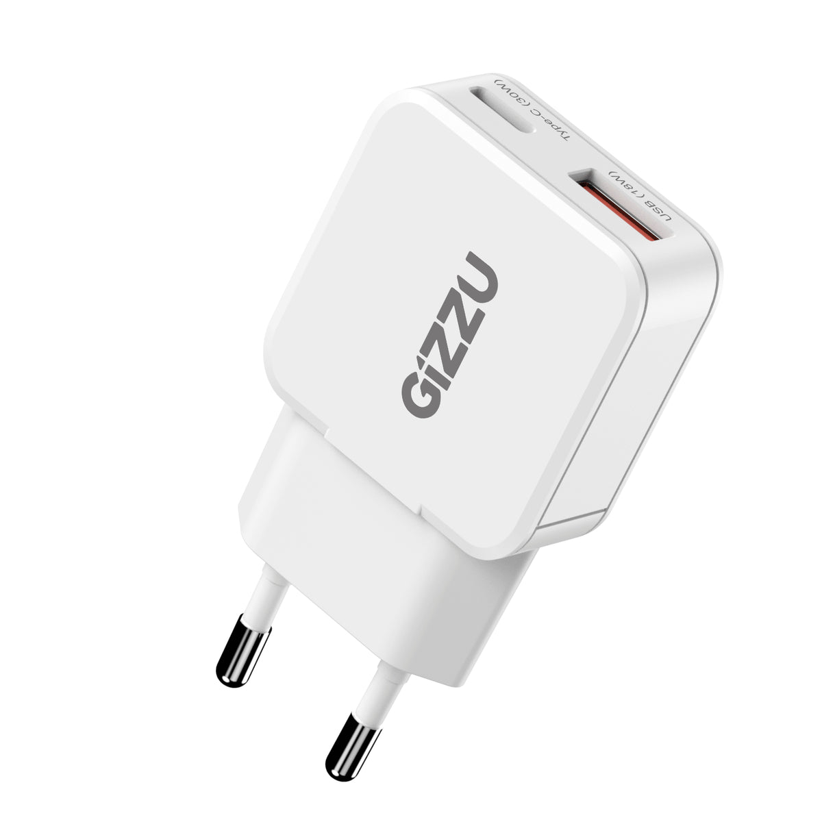 Image 1 for Gizzu 2-Port 30W GaN Wall Charger