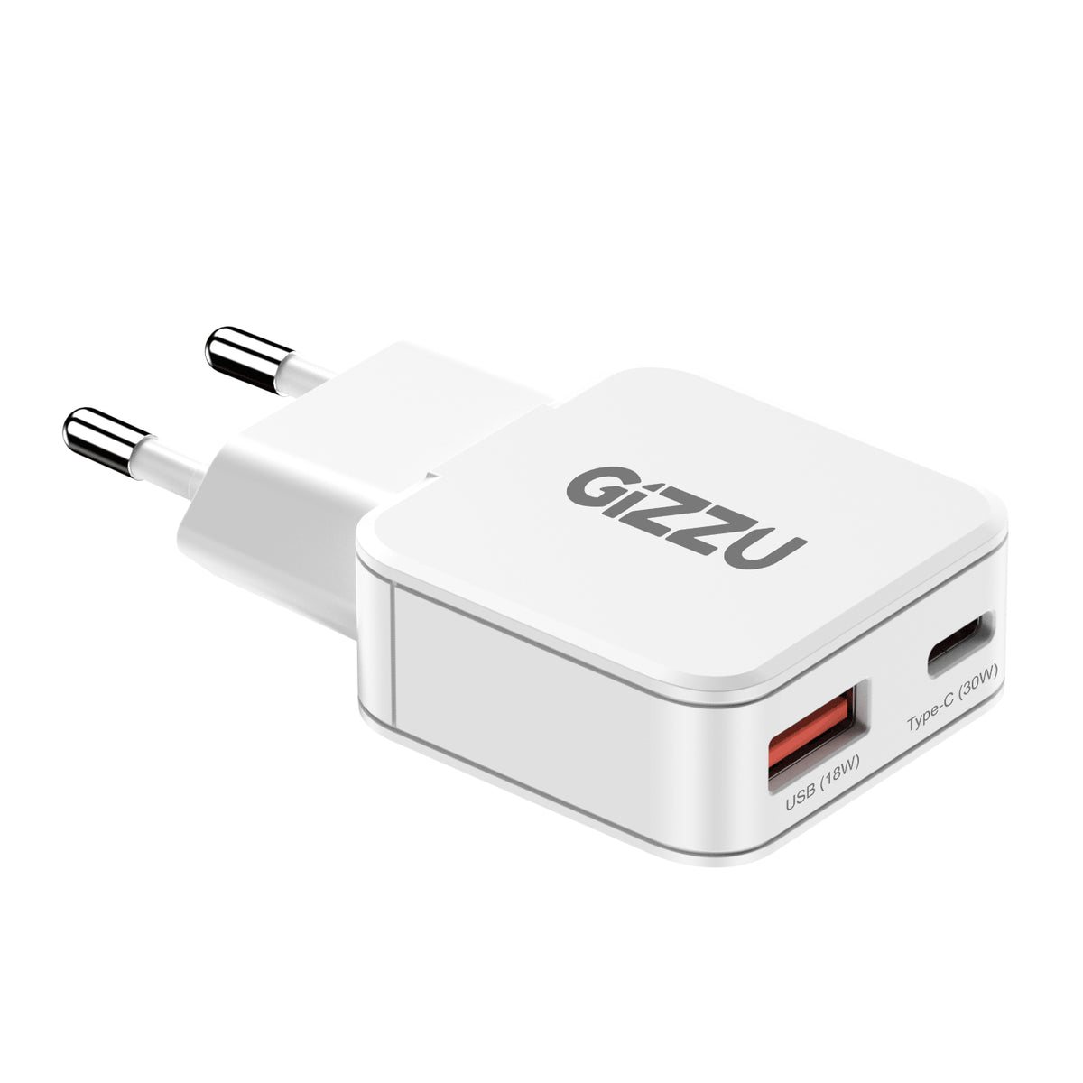 Image 3 for Gizzu 2-Port 30W GaN Wall Charger