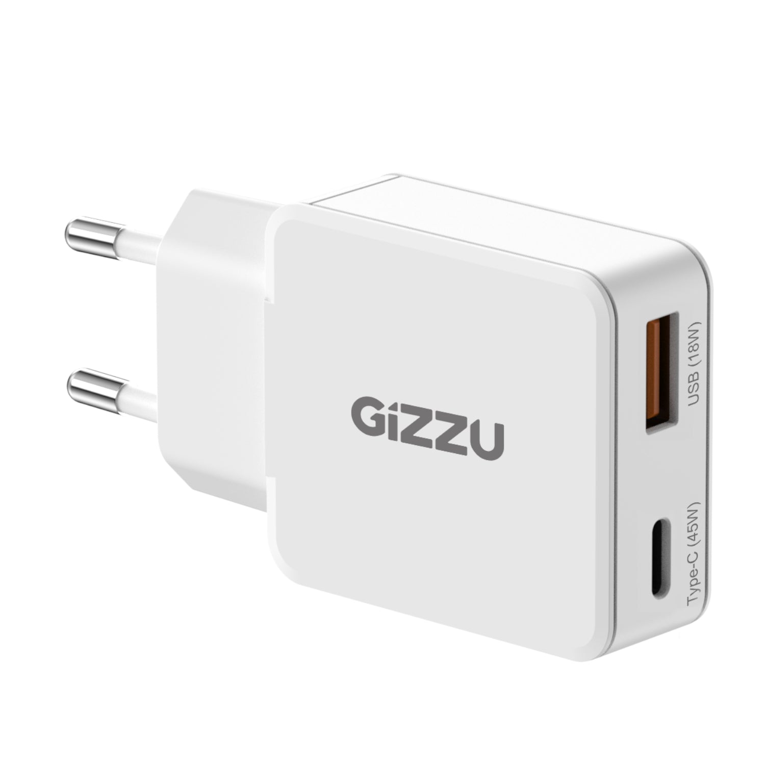 Image 1 for Gizzu 2-Port 45W GaN Wall Charger