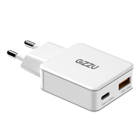 Image 3 for Gizzu 2-Port 45W GaN Wall Charger