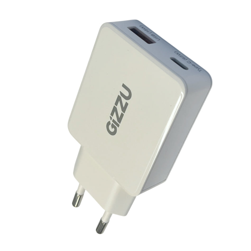 Image 1 for Gizzu 2-Port 65W GaN Wall Charger