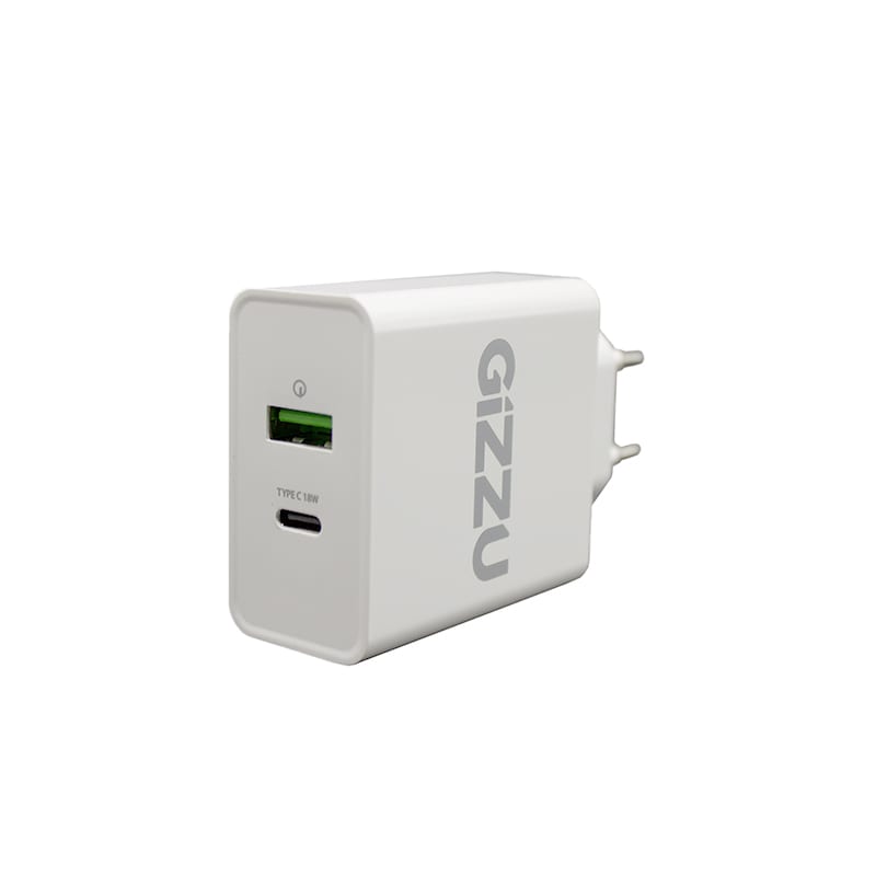 Image 1 for GIZZU Wall Charger Type C 36W PD QC3.0 18W - White