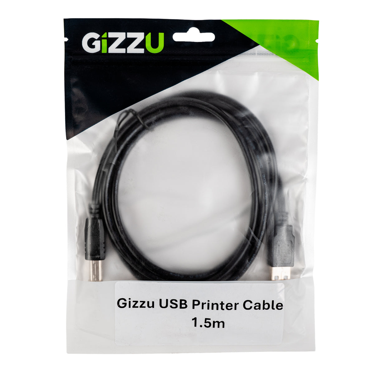 Image 3 for Gizzu USB2.0 Printer Cable 1.5M