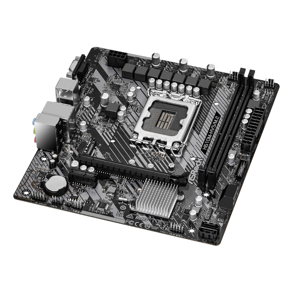 Image 3 for ASRock H610M-HVS/M.2 R2.0 Intel LGA 1700 m-ATX Motherboard