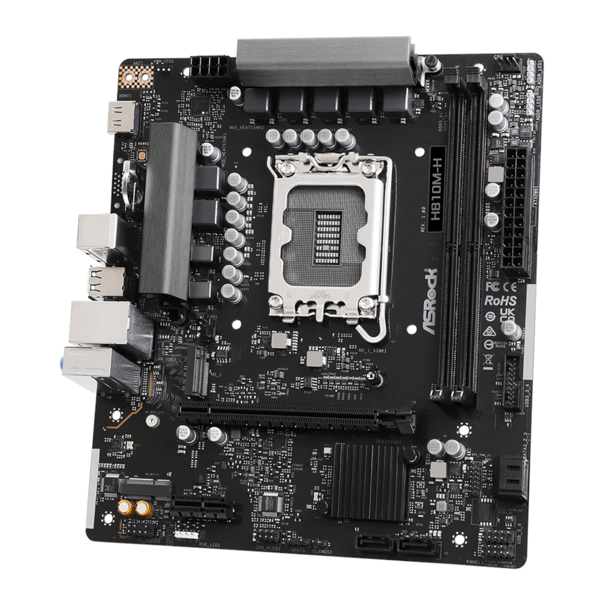 Image 4 for ASRock H810M-H Intel LGA1851 Micro ATX Motherboard - Black
