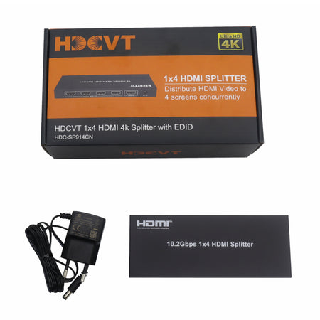 Image 6 for HDCVT 1x4 HDMI 1.4 Splitter 4K with EDID Management