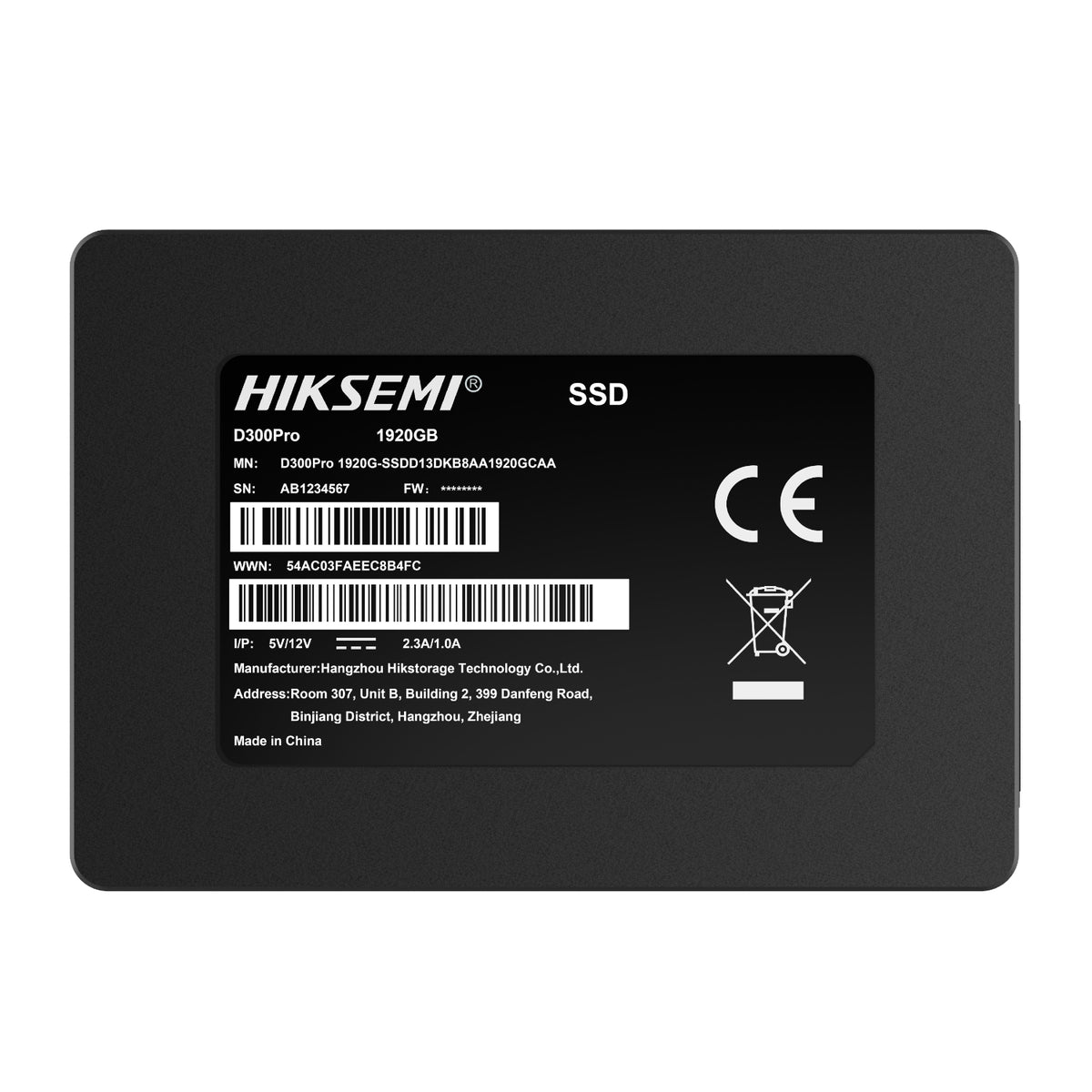 Image 2 for Hiksemi D300 PRO Tantalum Capacitor 1920GB SATA III Enterprise SSD