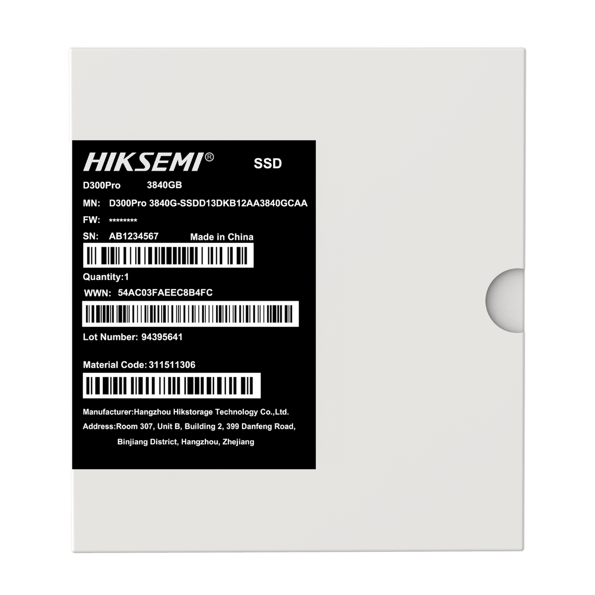 Image 4 for Hiksemi D300 PRO Tantalum Capacitor 3840GB SATA III Enterprise SSD