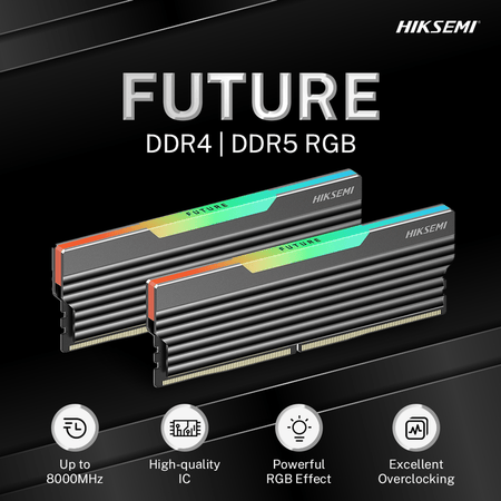 Image 5 for Hiksemi Future RGB 16GBKIT (2x8GB) 3600MHz DDR4 Desktop Gaming Memory Black