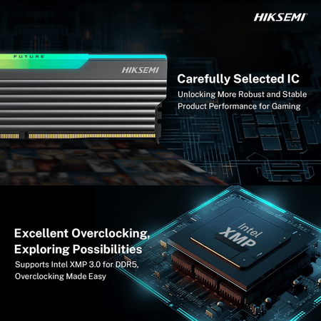 Image 6 for Hiksemi Future RGB 16GBKIT (2x8GB) 3600MHz DDR4 Desktop Gaming Memory Black