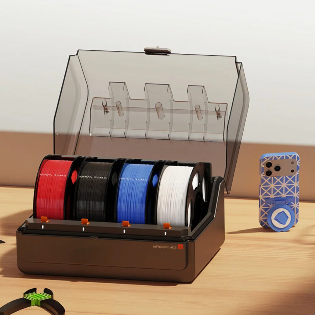 Image 5 for Anycubic TPU 68D filament 1kg – Blue