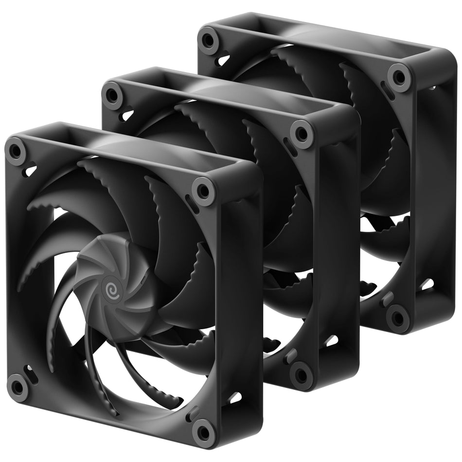HAVN H12 120mm Black Case Fan Triple Pack