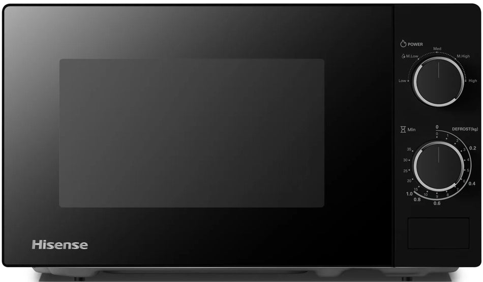 Hisense 20L Black Manual Microwave