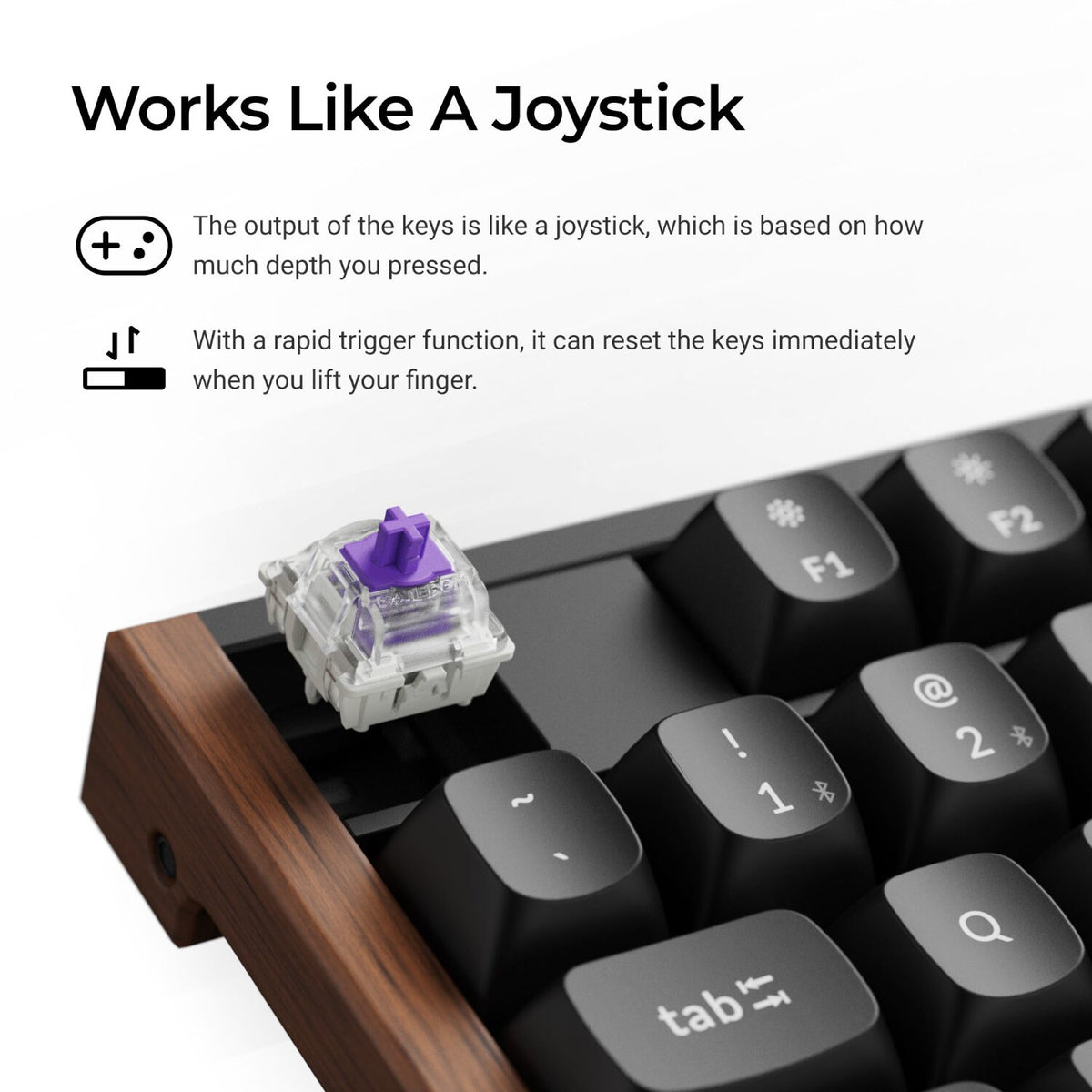 Image 4 for Keychron K10 HE 100% Wireless Magnetic Gaming Keyboard Nebula Switches – Black