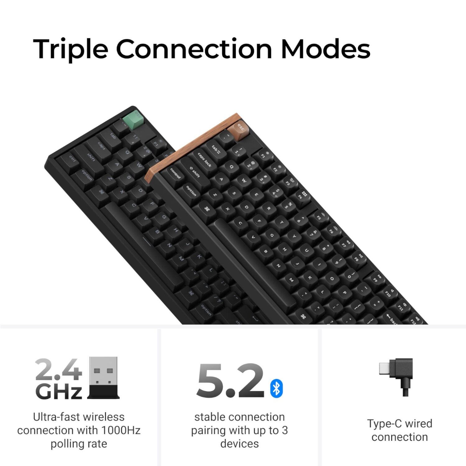 Image 5 for Keychron K10 HE 100% Wireless Magnetic Gaming Keyboard Nebula Switches – Black
