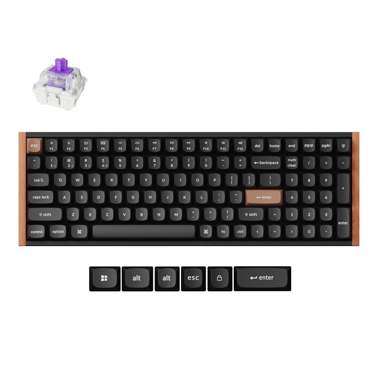 Image 1 for Keychron K4 HE Wireless Magnetic Switch Mechanical Keyboard (96% Layout, Gateron Hall Effect Switches)