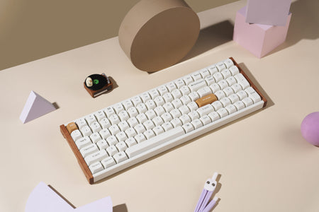 Image 4 for Keychron K4 HE 96% Magnetic Switch Hot-Swap RGB Wireless Keyboard – White (Wood + Aluminium)