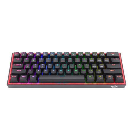 Image 2 for Redragon K616 FIZZ Pro 61-Key RGB Mechanical Gaming Keyboard – Black (60%, RGB, Wireless/Wired, Hot-Swappable)