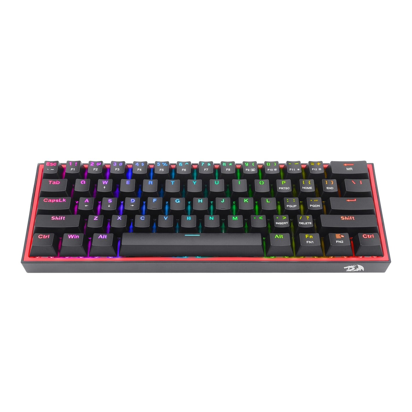 Image 1 for Redragon K617 FIZZ 60% Wired RGB Gaming Keyboard - Black