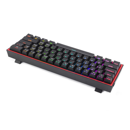 Image 3 for Redragon K616 FIZZ Pro 61-Key RGB Mechanical Gaming Keyboard – Black (60%, RGB, Wireless/Wired, Hot-Swappable)