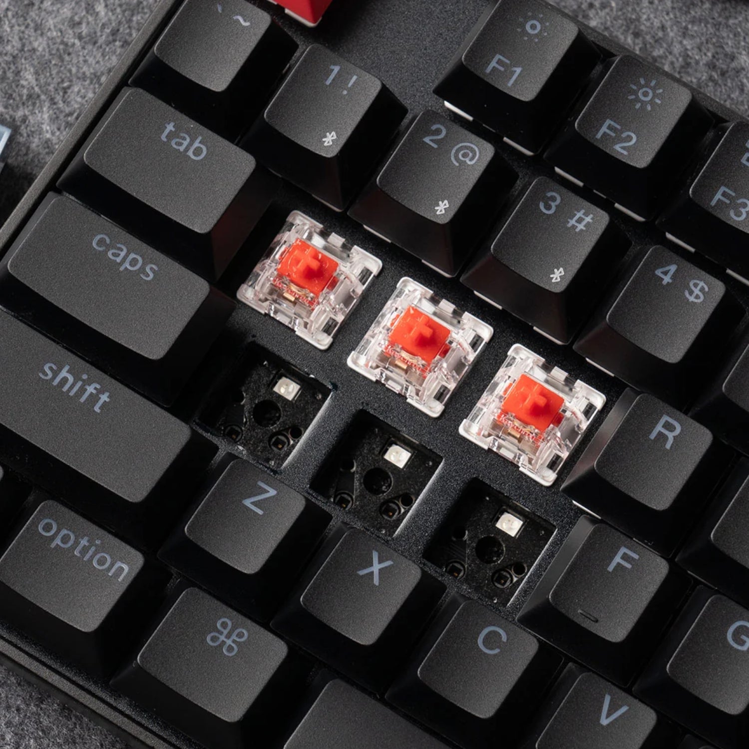 Image 4 for Keychron K8 QMK 80% TKL Wireless Mechanical Keyboard V2 Red Switches - Black