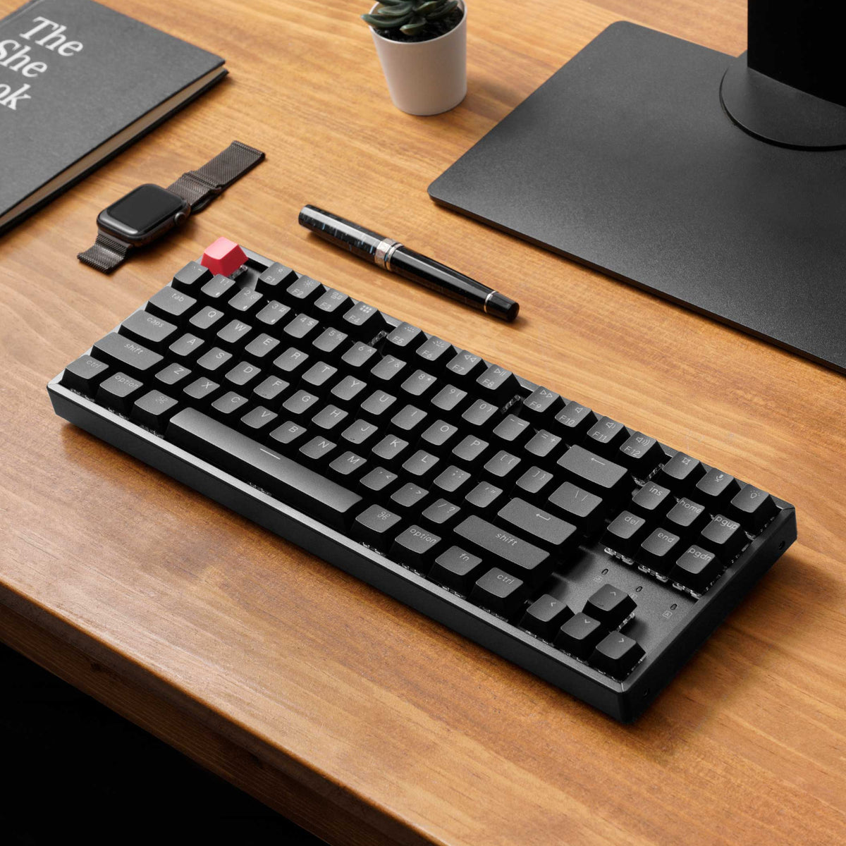 Image 5 for Keychron K8 QMK 80% TKL Wireless Mechanical Keyboard V2 Red Switches - Black