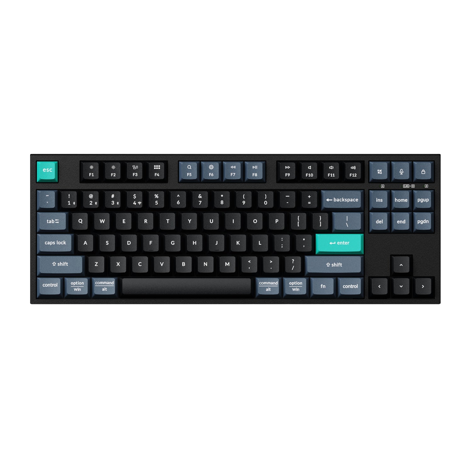 Image 3 for Keychron B33 80% TKL Wireless Keyboard and Mouse Combo – Black/Green