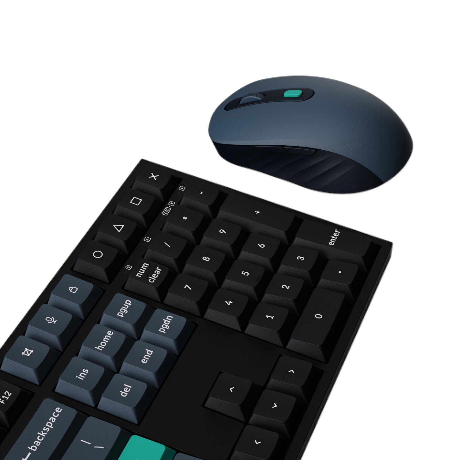 Image 3 for Keychron B36 100% Layout Wireless Keyboard and Mouse Combo – Black/Green