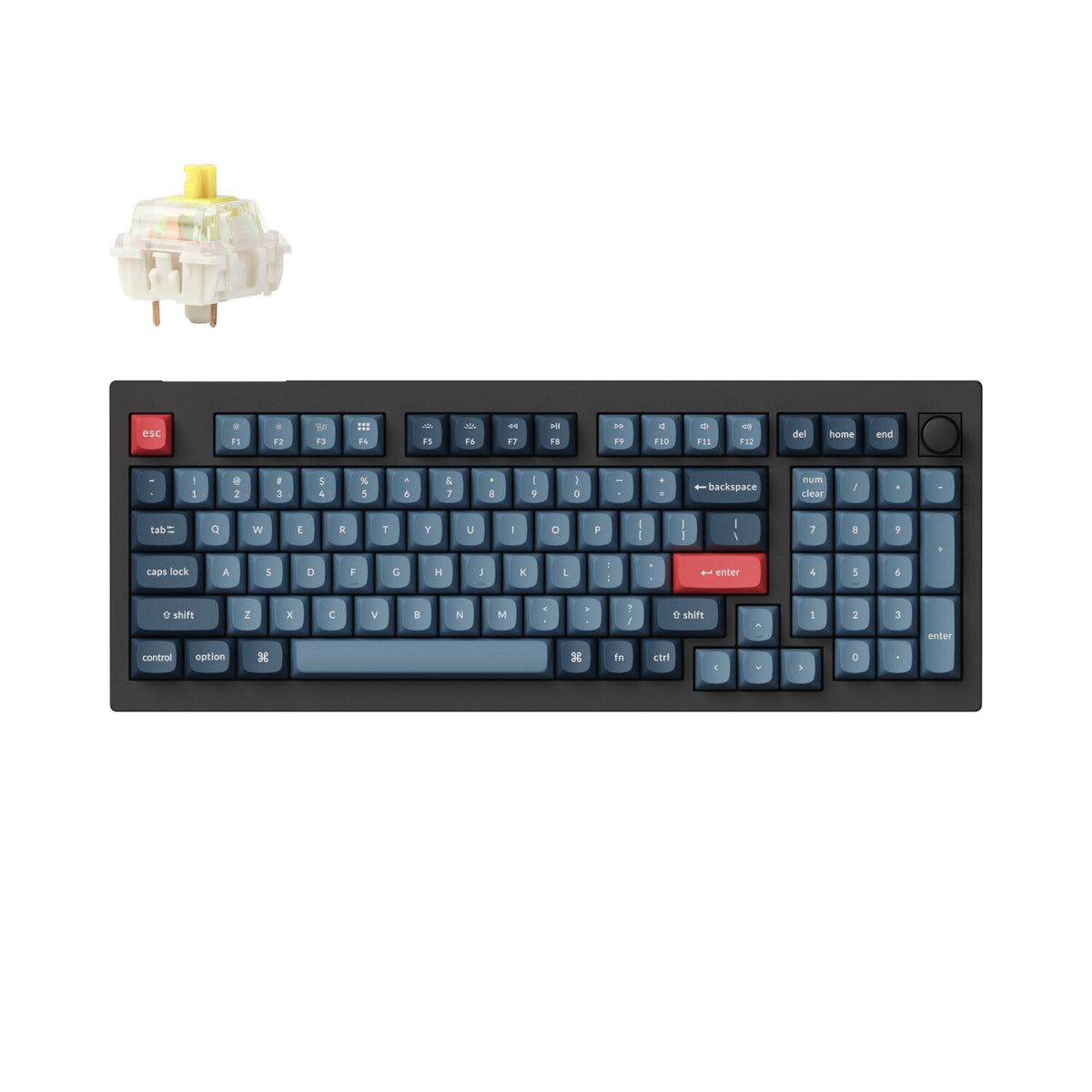 Image 1 for Keychron V5 Max Wireless Custom  Keyboard - BANANA Switch