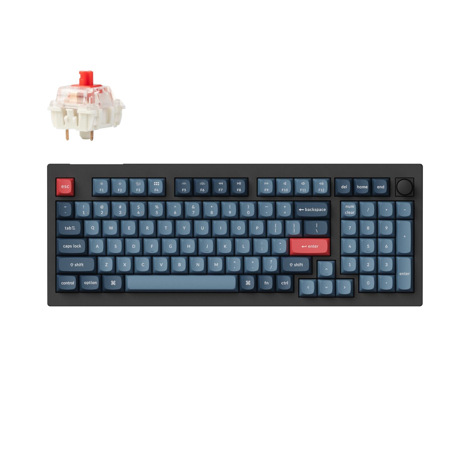 Image 1 for Keychron V5 Max Wireless Custom Keyboard - RED Switch