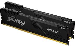 Image 1 for Kingston FURY Beast 64GB (2x32GB) DDR4-3200MHz CL16 Black Desktop Memory Kit (Open Box)