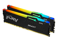 Image 1 for Kingston FURY Beast RGB 16GB (2x8GB) DDR5-5600 CL36 Desktop Memory Kit - Black
