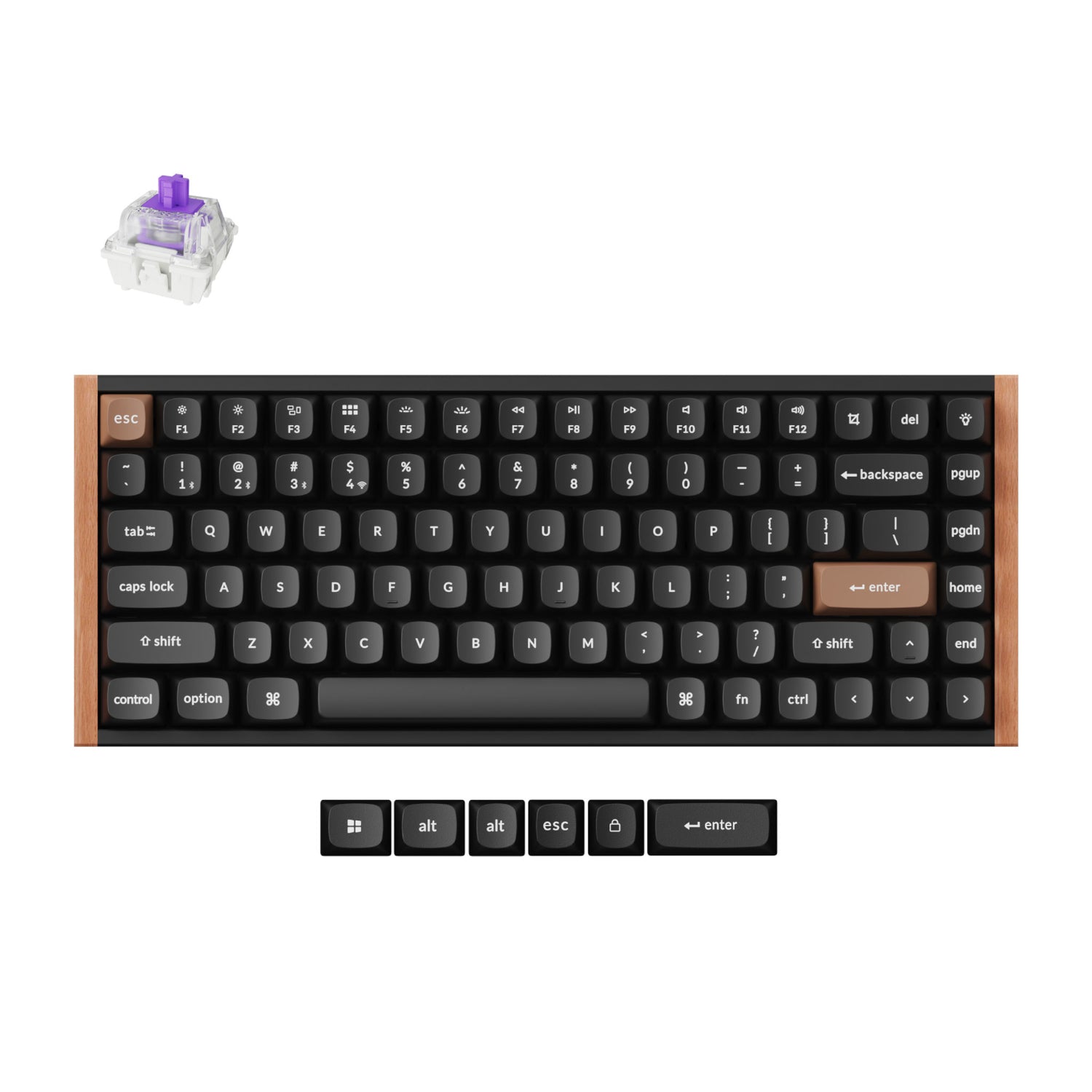 Image 1 for Keychron K2 HE Wireless Special Edition Magnetic Custom Keyboard | NEBULA Switch – Black