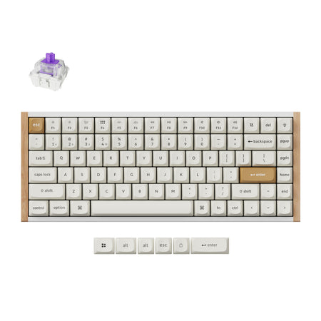 Image 1 for Keychron K2 HE Wireless Special Edition Magnetic Custom Keyboard | NEBULA Switch – White