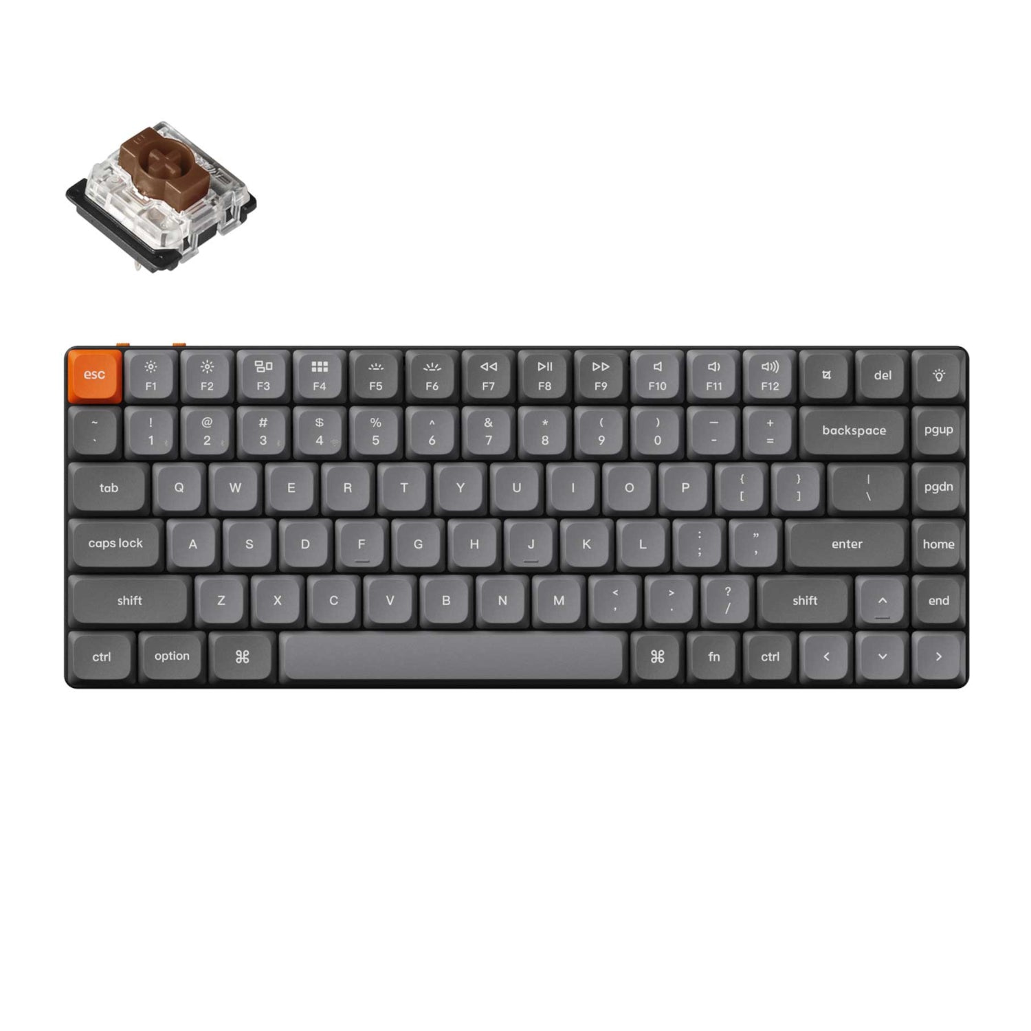 Image 1 for Keychron K3 Max QMK/VIA Wireless 75% Custom Mechanical Keyboard | BROWN Switches