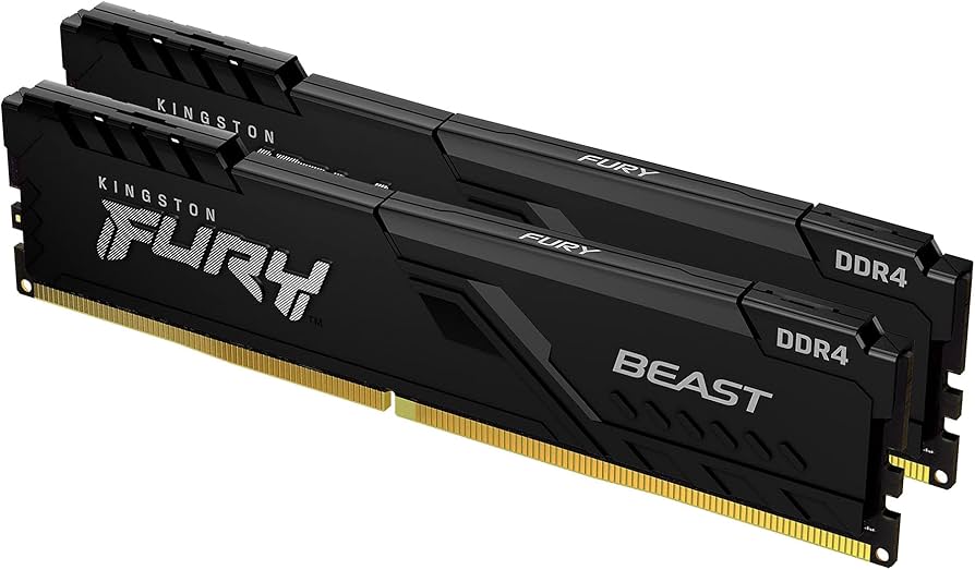 Kingston FURY Beast 64GB (2x32GB) DDR4-3200MHz CL16 Black Desktop Memory Kit (Open Box)