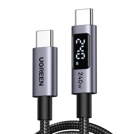 Image 1 for UGREEN 240W USB Type-C Cable with LED Display 1M