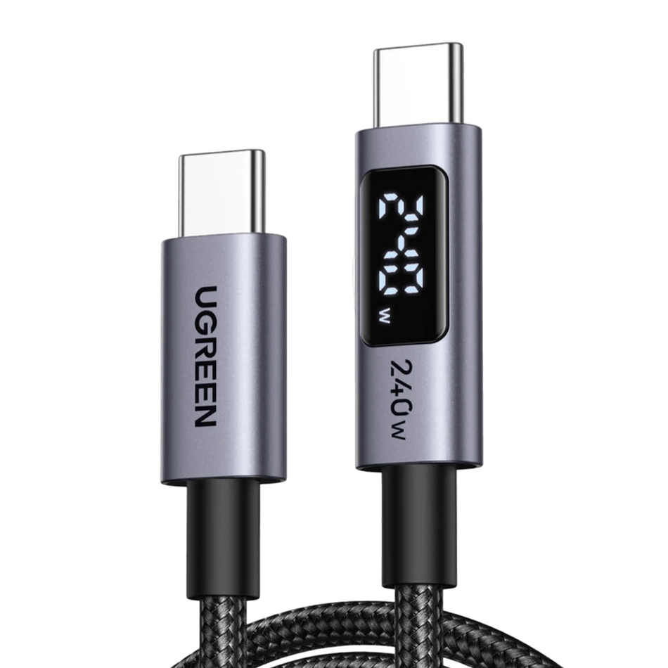 Image 1 for UGREEN 240W USB Type-C Cable with LED Display 1M